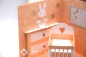 Preview: Explosionsbox Baby ca. 10x10x10cm | Geldgeschenk Geburt | Baby Zimmer, Kinderzimmer | Motiv: Tiere | pfirsich weiß | Art. Nr. 00020101